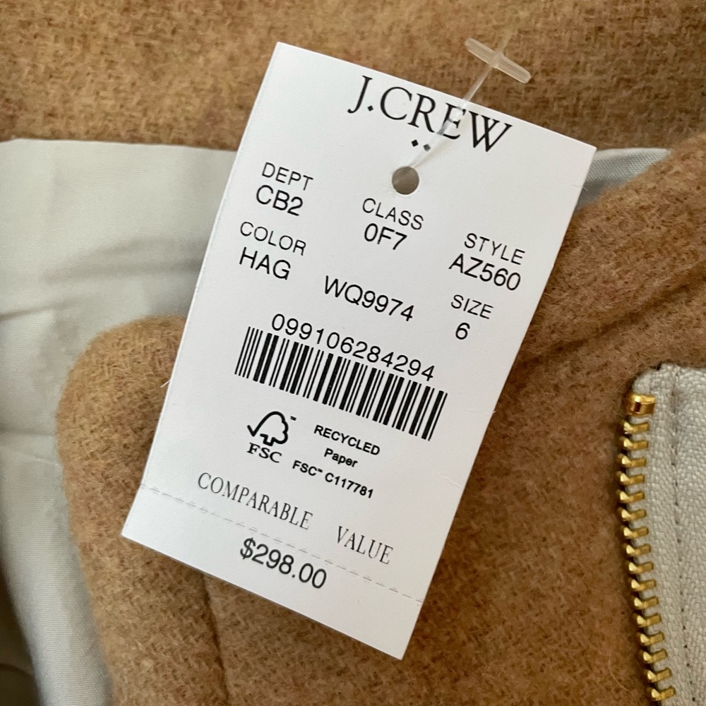J.Crew Factory Colorblock City Coat - Picture 8 of 15